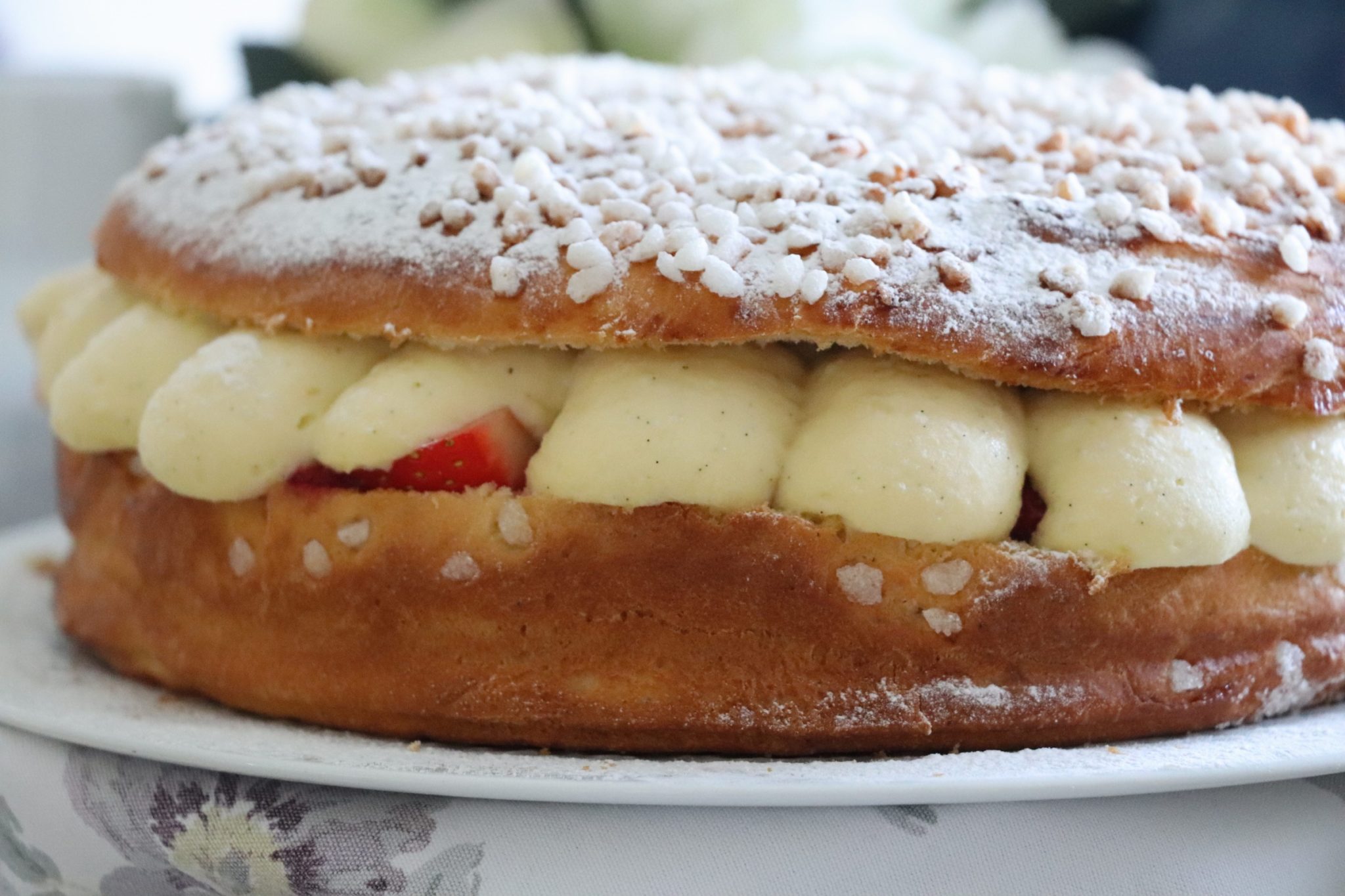 Tropézienne fraises framboises Isabelle Ribeiro