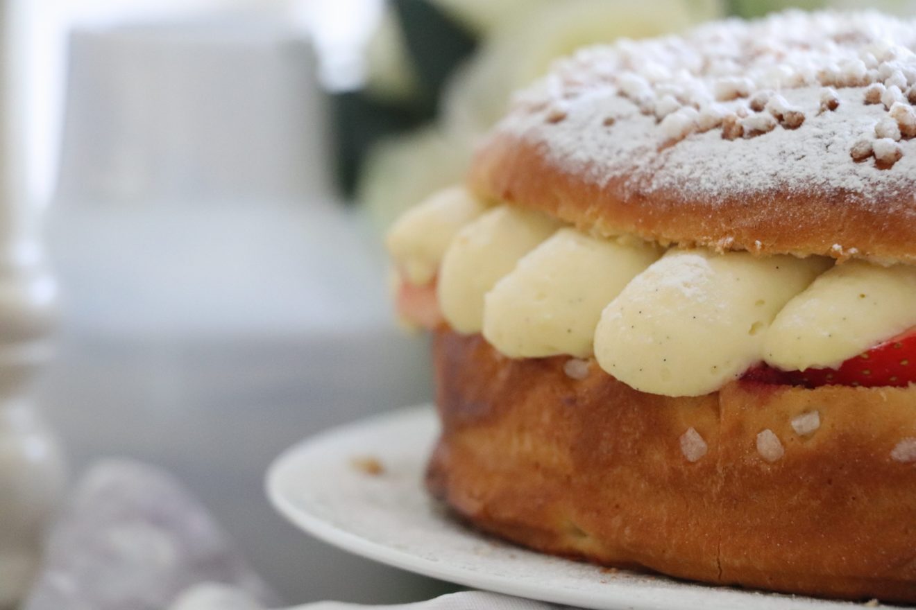 Tropézienne fraises framboises Isabelle Ribeiro